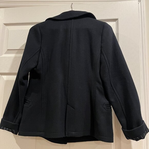 Uniqlo x Ines de la Fressange Paris Navy Wool Blend Peacoat S - Picture 3 of 5